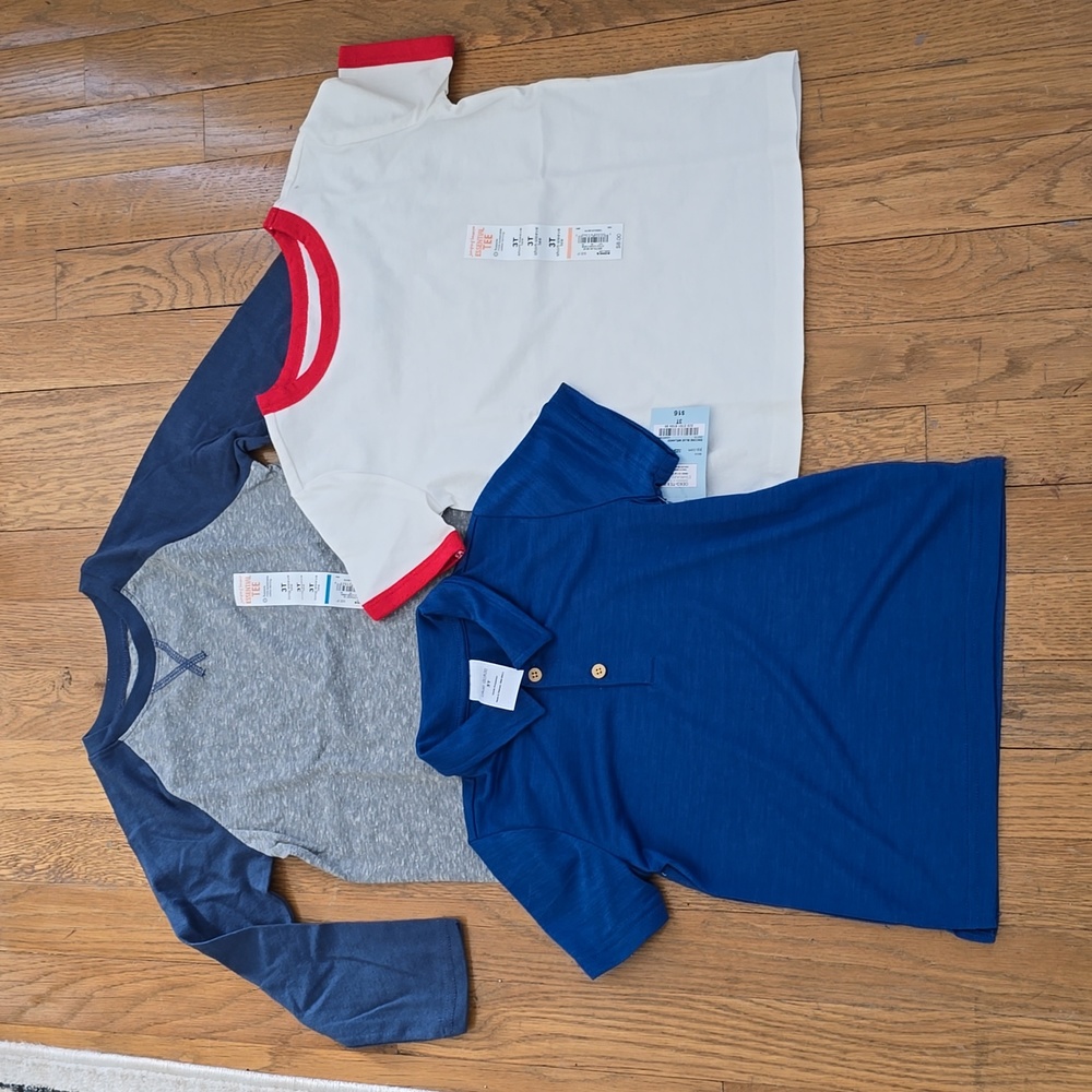 JUMPING BEANS AND OKIE DOKIE BRANDS TODDLER BOYS TEES BUNDLE ALL SIZE 3T